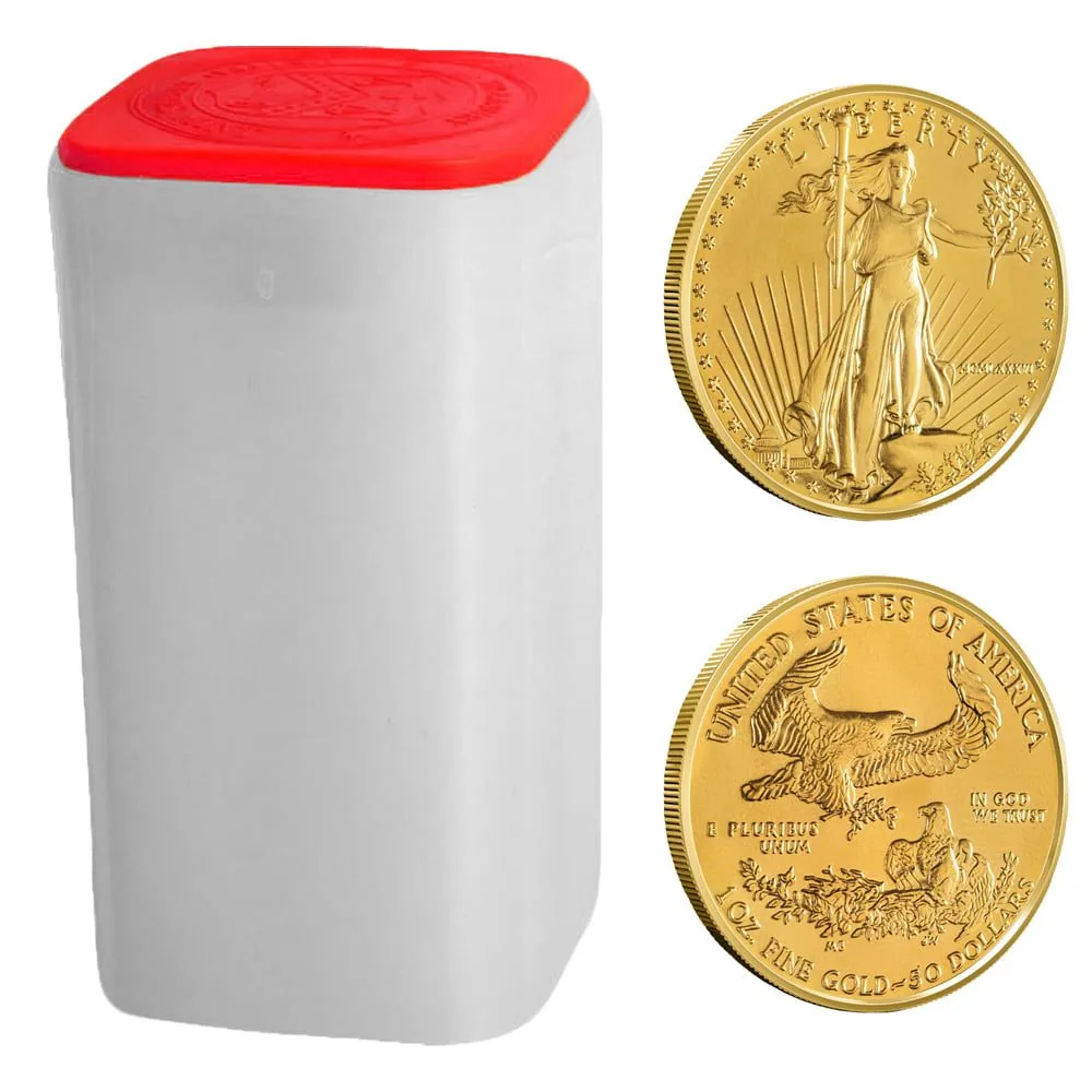 1 oz American Gold Eagle Tube (Random Year, 20 Coins)