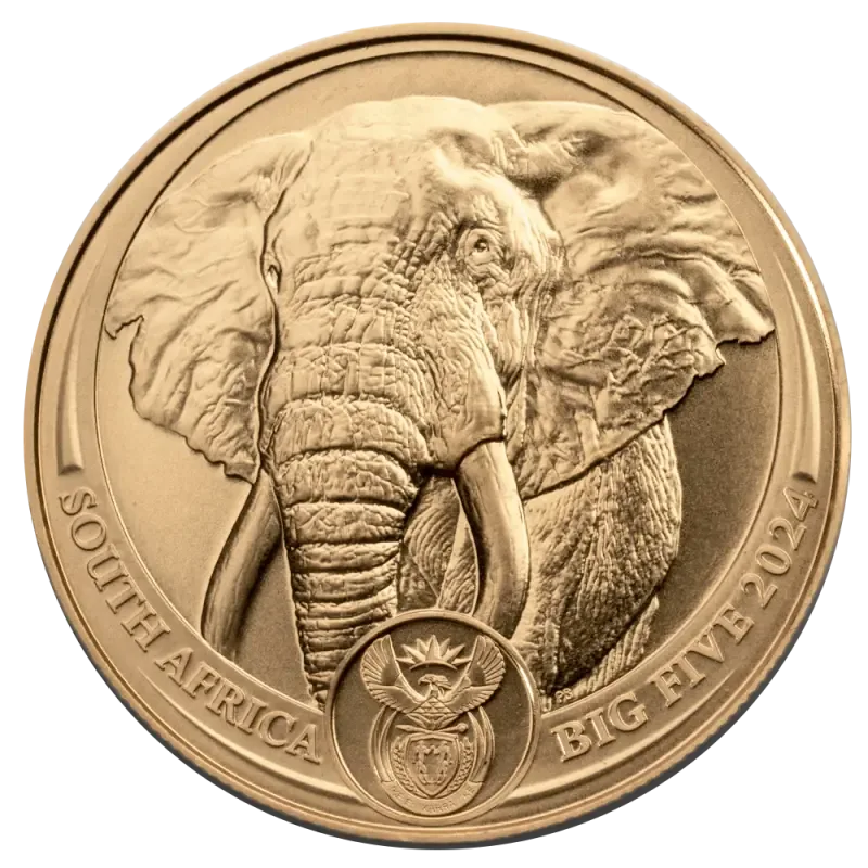 1 oz Big 5 Elephant Gold Coin | 2024