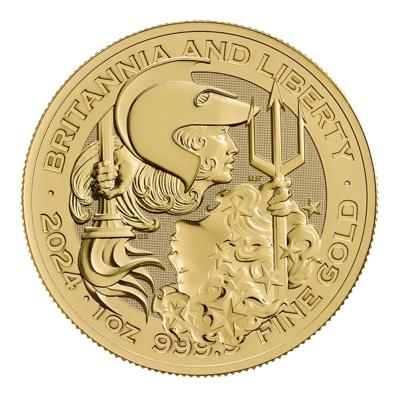 1 oz Britannia and Liberty Gold Coin | 2024
