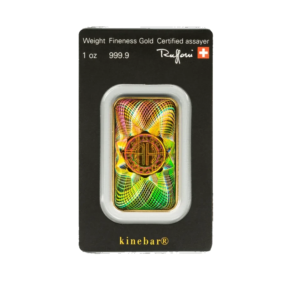 1 oz Gold Bar | Argor Heraeus | Kinebar