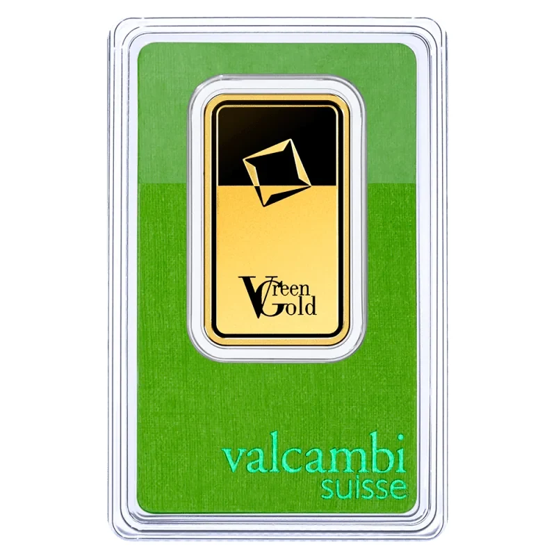 1 oz Gold Bar | Valcambi | Green Gold
