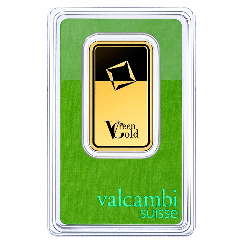 1 oz Gold Bar | Valcambi | Green Gold