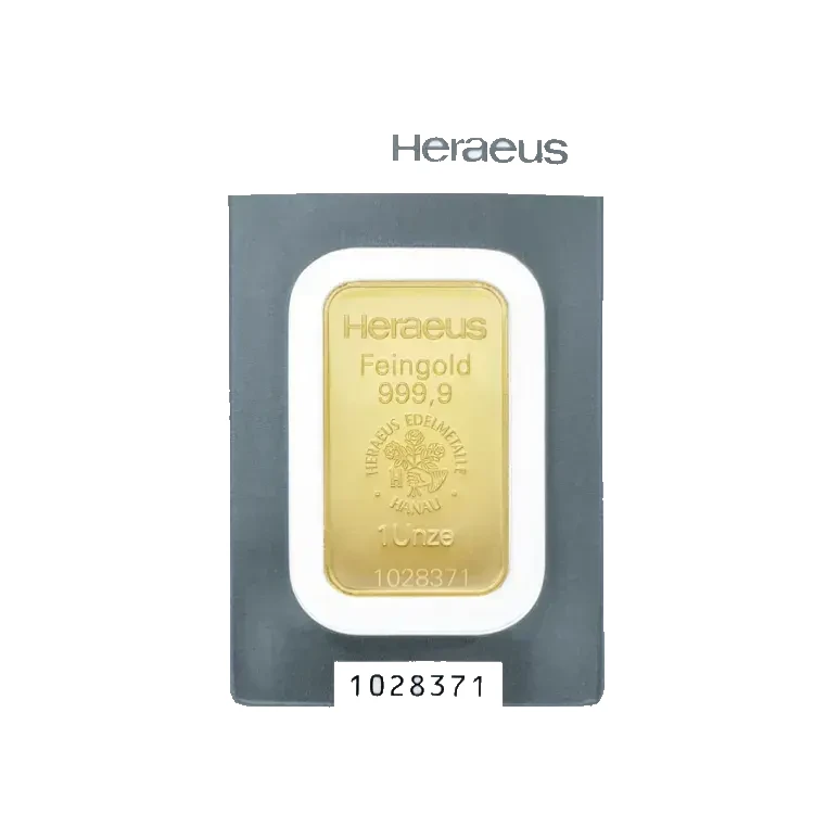1 oz Heraeus Gold Bar