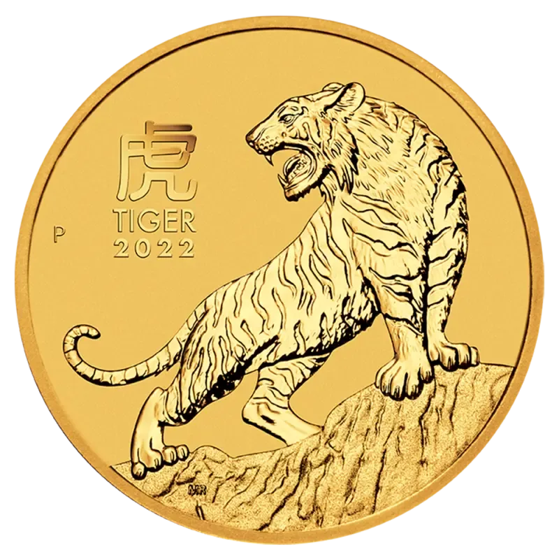 1 oz Lunar III Tiger Gold Coin | 2022