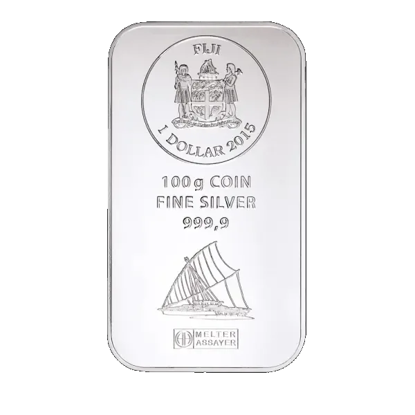 100g Fiji Coin Bar | Silver | Argor-Heraeus