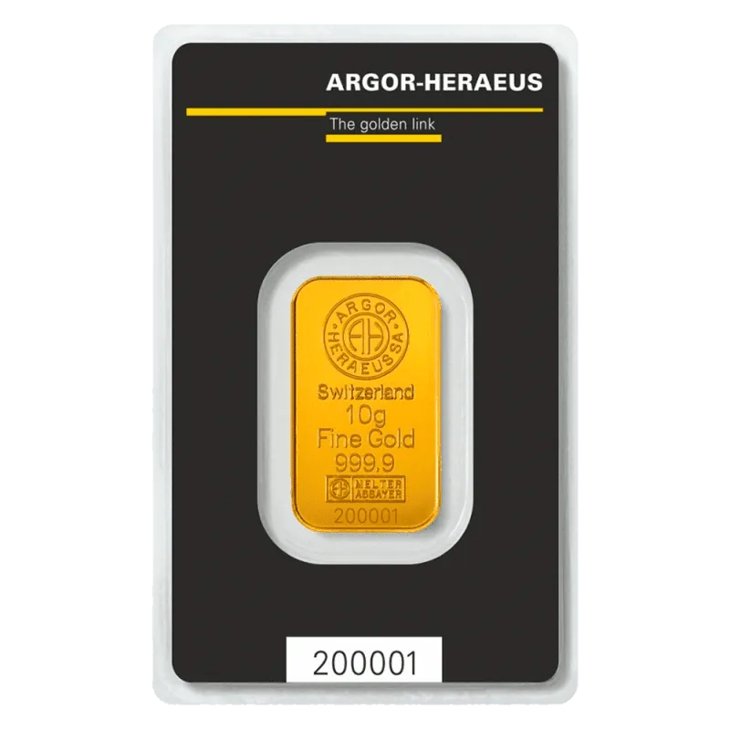 10g Gold Bar | Argor Heraeus