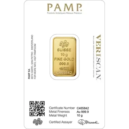 10g Gold Bar | PAMP Fortuna