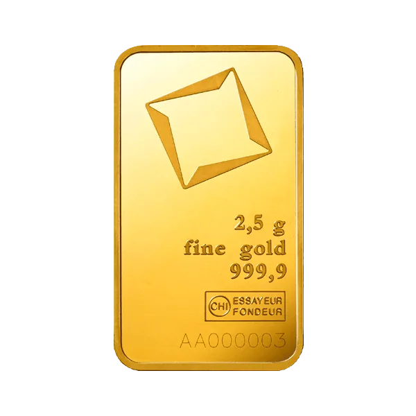 2.5g Gold Bar | Valcambi