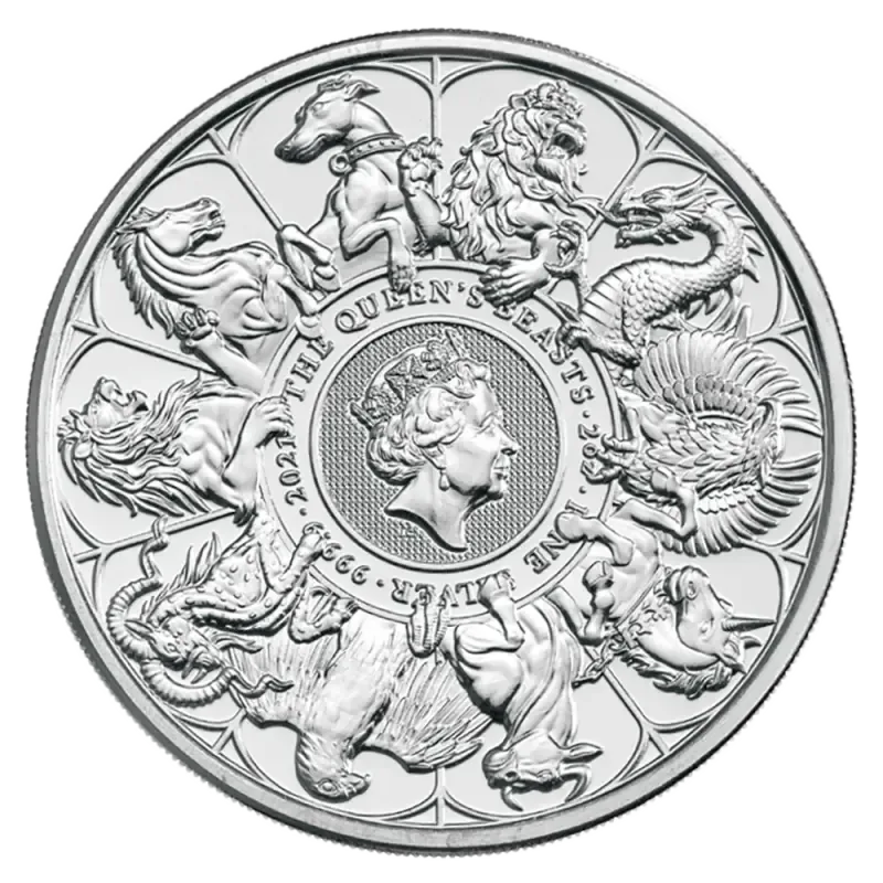 2 oz Queen’s Beasts The Completer Silver Coin | 2021