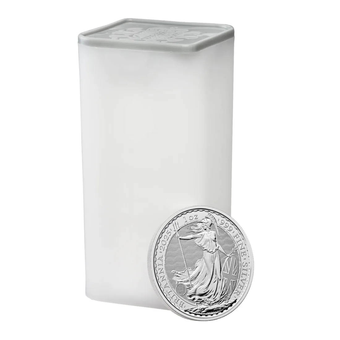 25 Troy Ounces of .999 Fine Silver Coin Tube