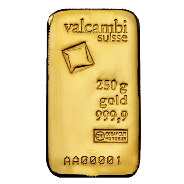 250g Gold Bar | Valcambi