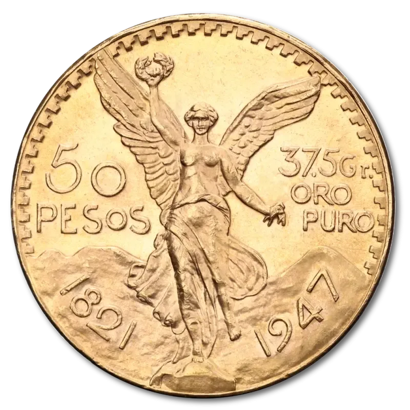 50 Mexican Peso Gold Coin