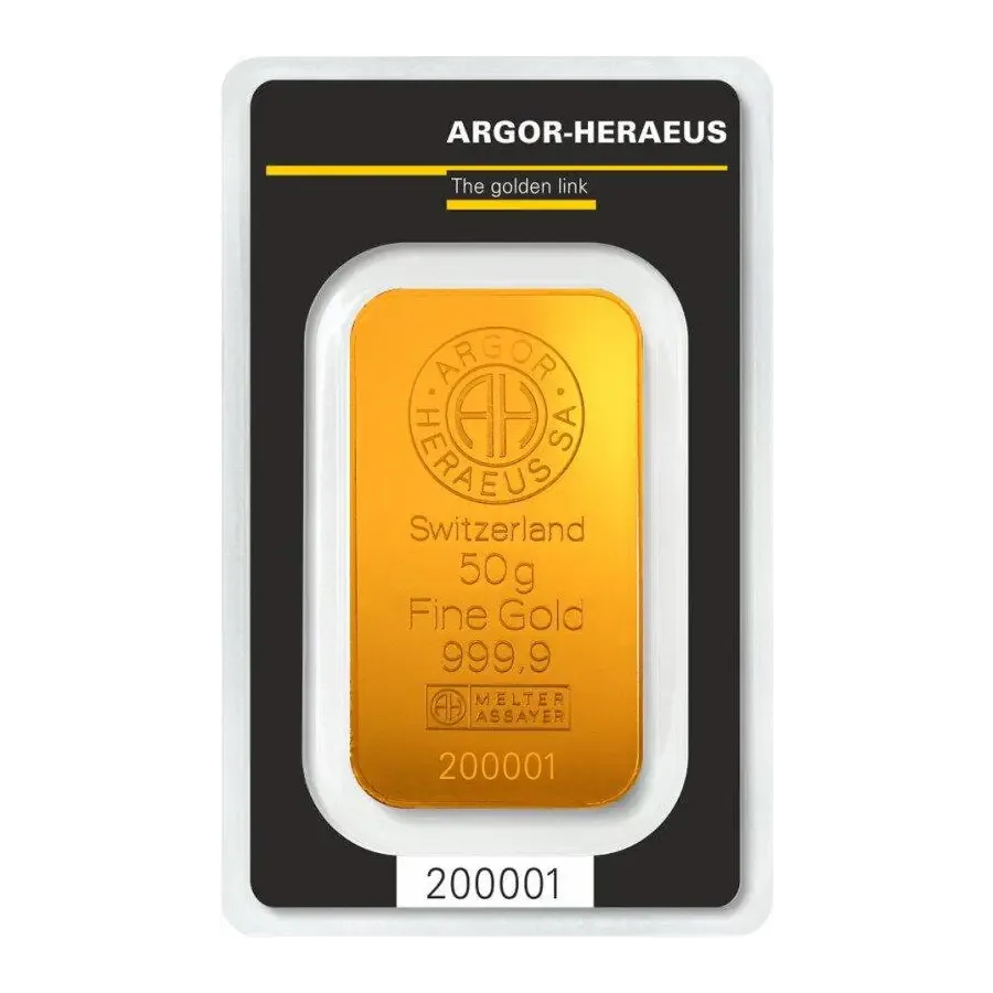 50g Gold Bar | Argor Heraeus