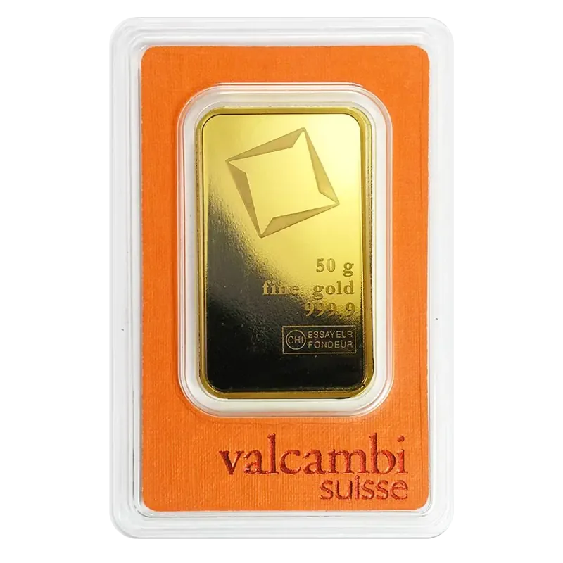 50g Gold Bar | Valcambi