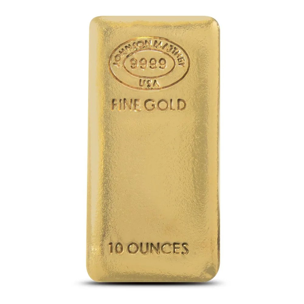 10 oz Johnson Matthey Gold Bar