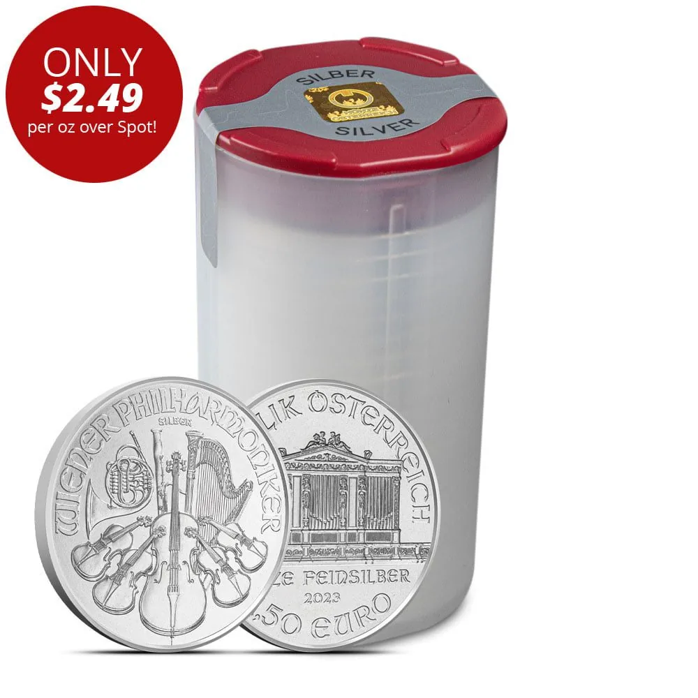 1 oz Austrian Silver Philharmonic Tube (20 Coins, BU)