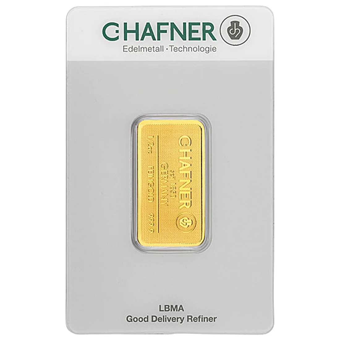 C.Hafner 1/2 oz Minted Gold Bar