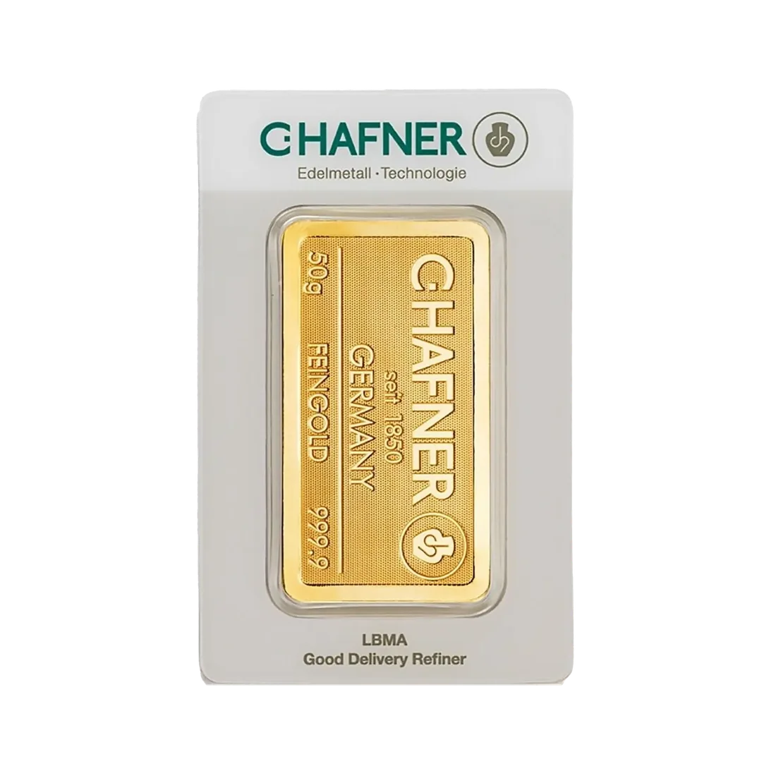 50g Gold Bar | C.Hafner