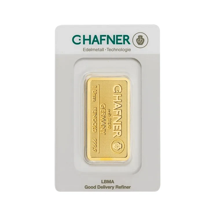 1 oz C. Hafner Gold Bar