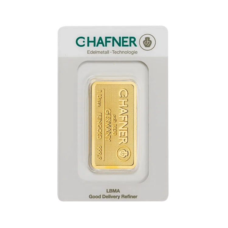 1 oz C. Hafner Gold Bar