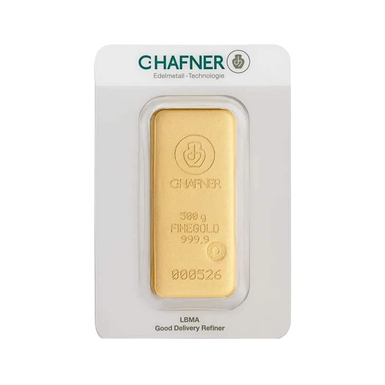 500g C. Hafner Gold Bar