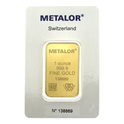 Metalor 1 oz Gold Bar