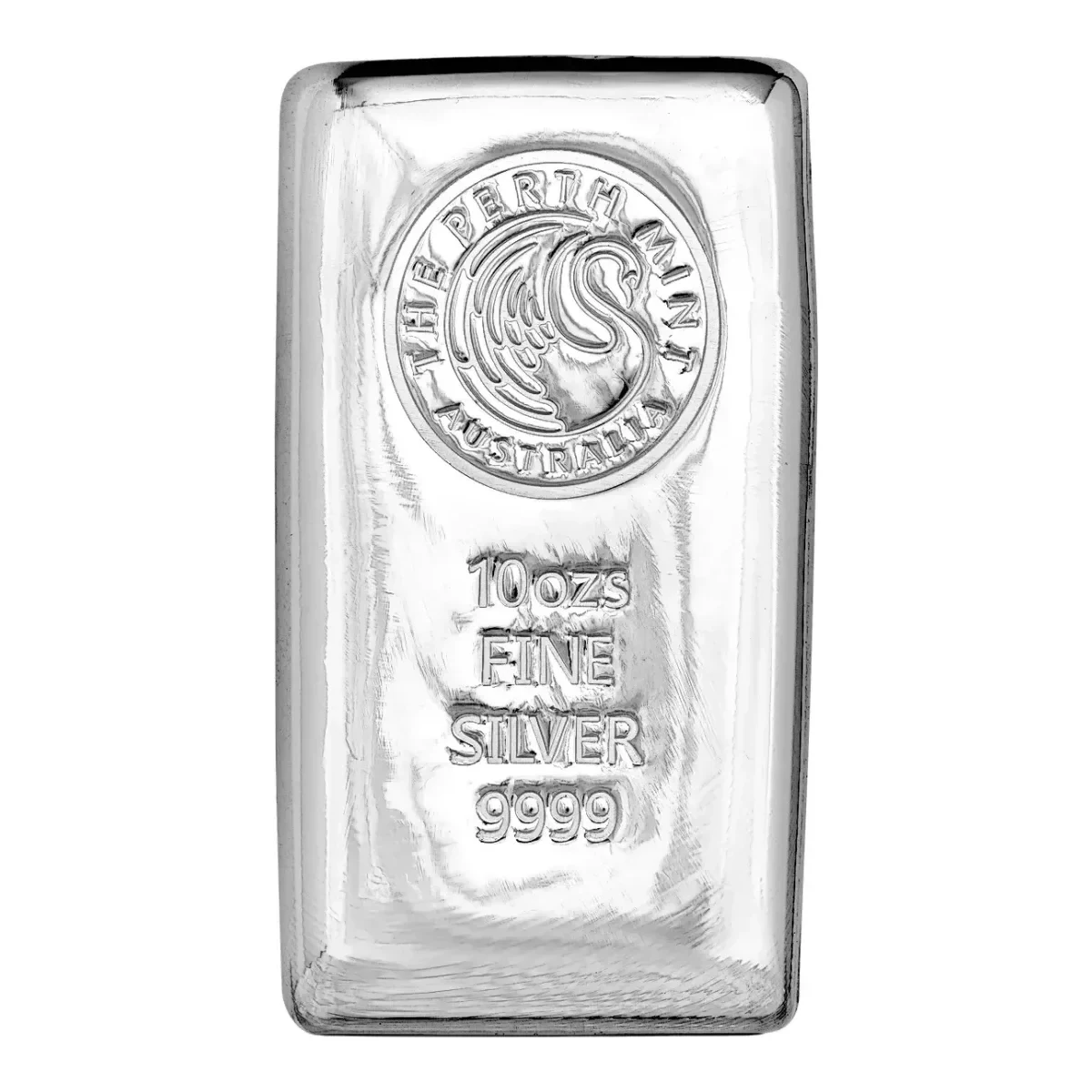 10 oz Perth Mint Cast Silver Bar