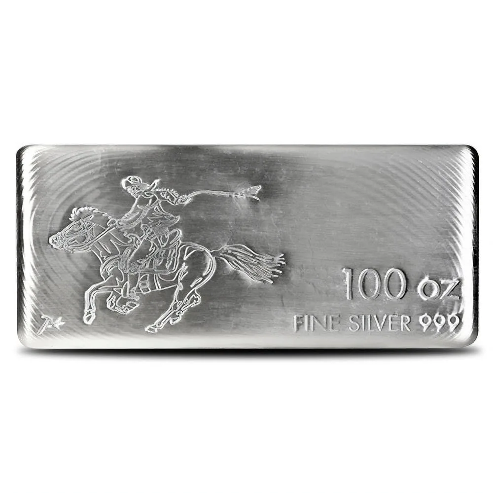 100 oz SilverTowne Pony Silver Bar