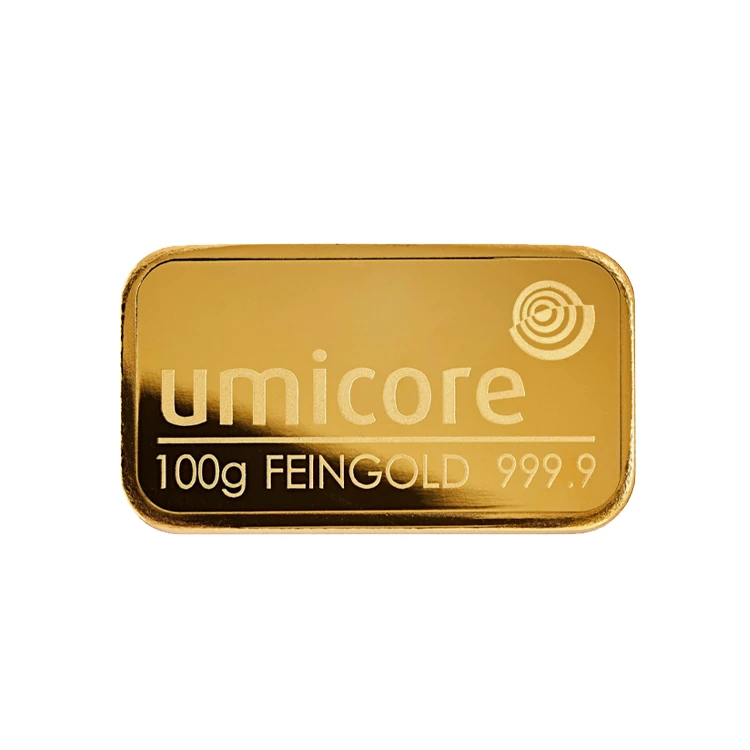 Umicore 100g Gold Bar